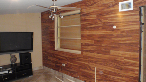 wood flooring on walls